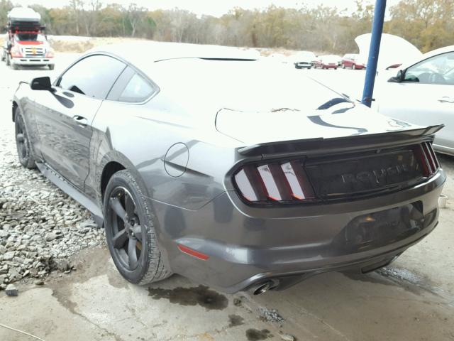 1FA6P8AM1F5306955 - 2015 FORD MUSTANG GRAY photo 3