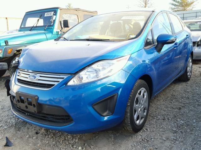 3FADP4BJ2DM200347 - 2013 FORD FIESTA SE BLUE photo 2