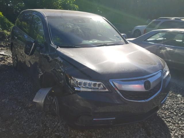 5FRYD4H4XGB046127 - 2016 ACURA MDX TECHNO GRAY photo 1