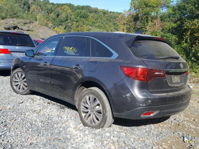 5FRYD4H4XGB046127 - 2016 ACURA MDX TECHNO GRAY photo 3