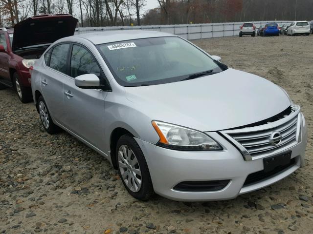 3N1AB7AP5EY292666 - 2014 NISSAN SENTRA S SILVER photo 1