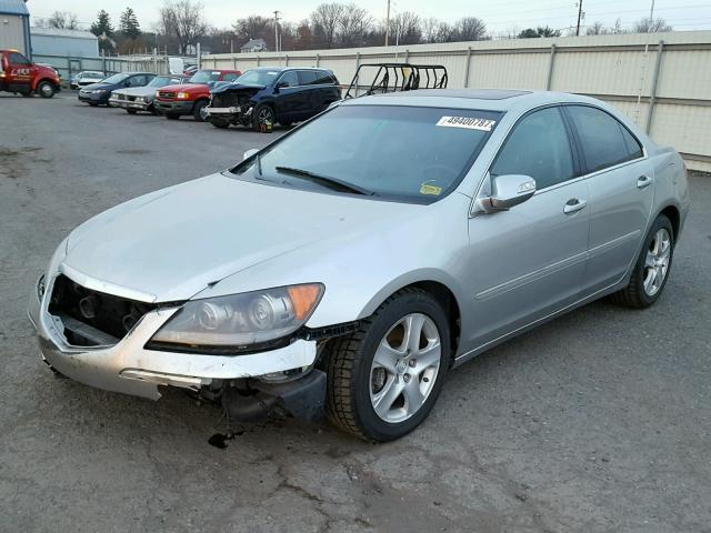 JH4KB16607C004268 - 2007 ACURA RL SILVER photo 2