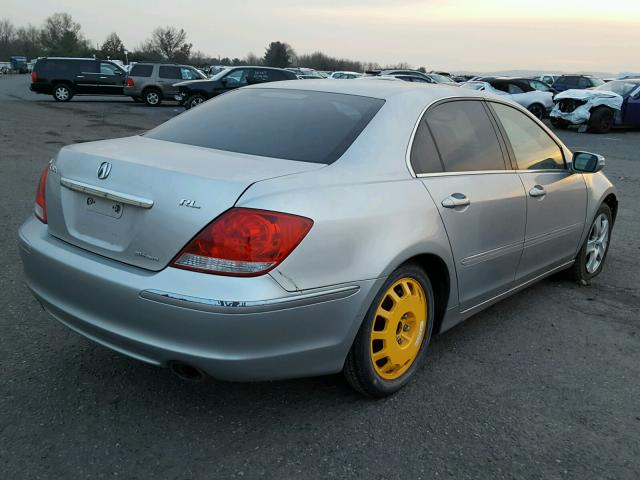 JH4KB16607C004268 - 2007 ACURA RL SILVER photo 4