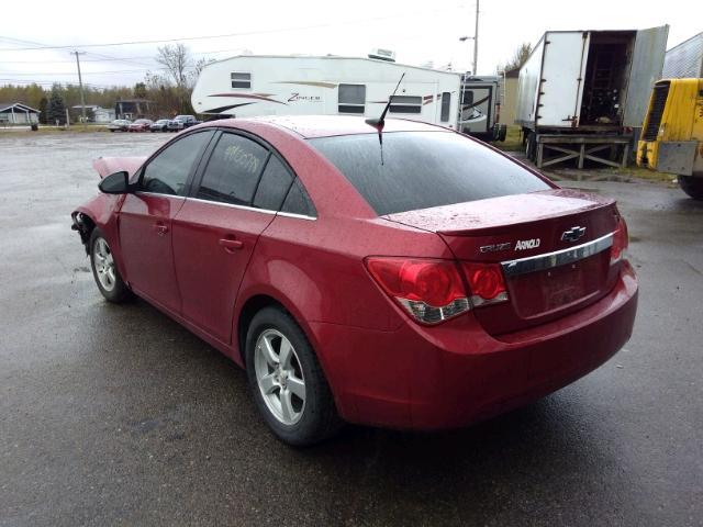 1G1PG5SC9C7409696 - 2012 CHEVROLET CRUZE LT RED photo 3