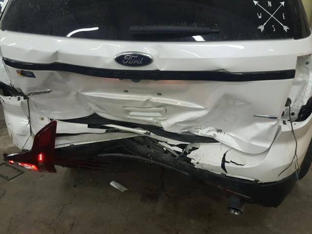 1FM5K8GT5EGB58410 - 2014 FORD EXPLORER S WHITE photo 9