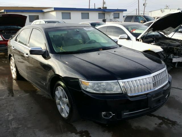 3LNHM26T48R655340 - 2008 LINCOLN MKZ BLACK photo 1