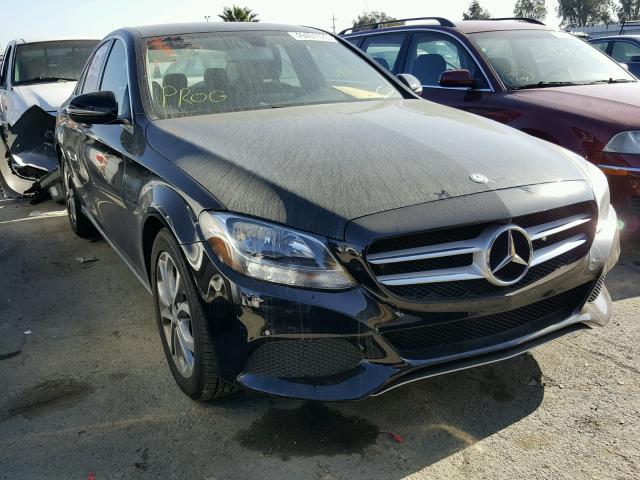 55SWF4JB9GU103430 - 2016 MERCEDES-BENZ C 300 BLACK photo 1