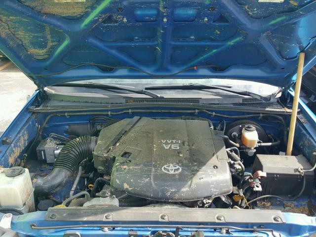 5TETU22N55Z049045 - 2005 TOYOTA TACOMA X-R BLUE photo 7