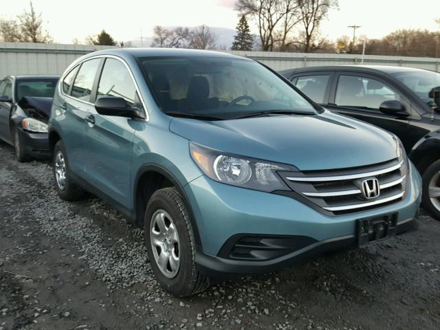 2HKRM4H32EH689129 - 2014 HONDA CR-V LX BLUE photo 1