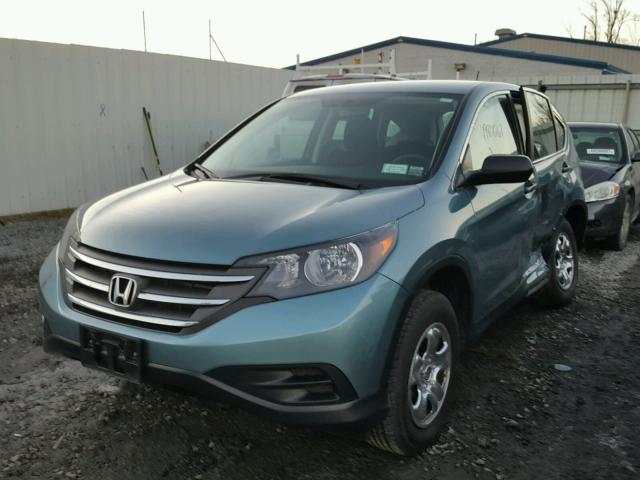 2HKRM4H32EH689129 - 2014 HONDA CR-V LX BLUE photo 2