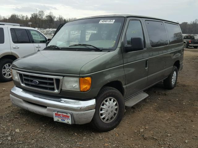 1FMRE11L63HA93342 - 2003 FORD ECONOLINE GREEN photo 2