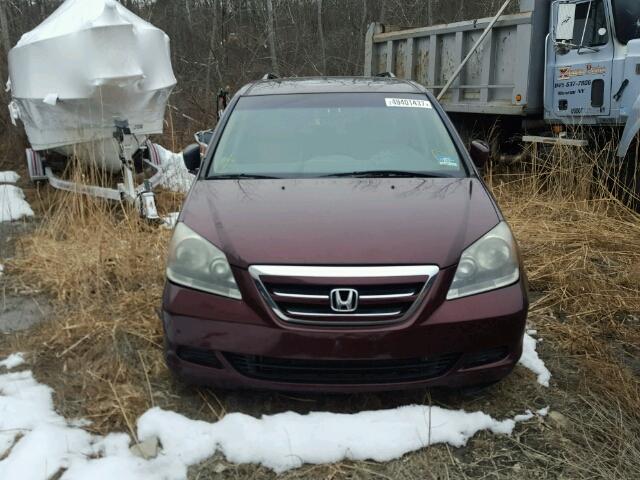 5FNRL38697B423910 - 2007 HONDA ODYSSEY EX BURGUNDY photo 10