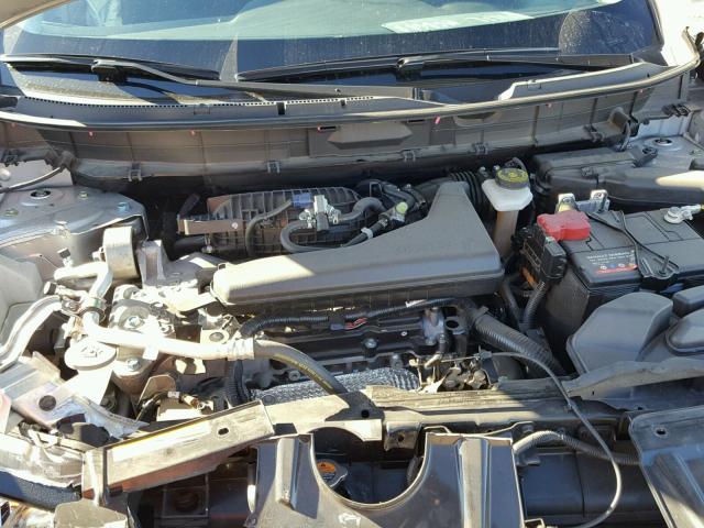 KNMAT2MT4GP654559 - 2016 NISSAN ROGUE S SILVER photo 7