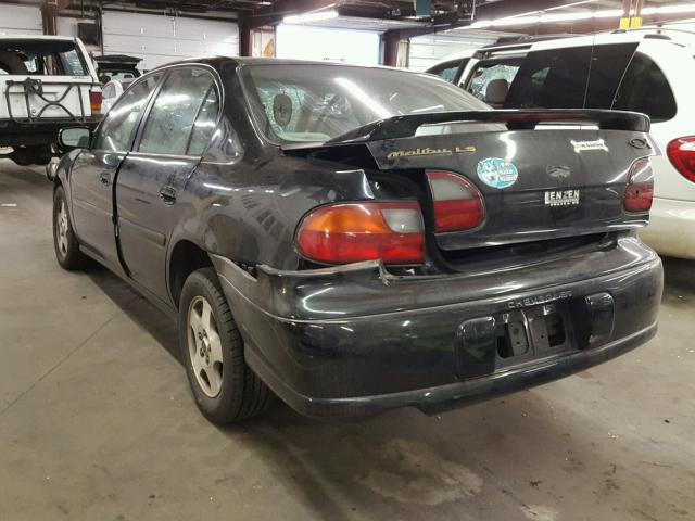 1G1NE52J53M700239 - 2003 CHEVROLET MALIBU LS BLACK photo 3