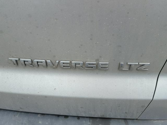 1GNER33D19S102539 - 2009 CHEVROLET TRAVERSE L SILVER photo 9