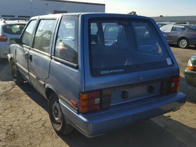 JN1HM05S9JX102345 - 1988 NISSAN STANZA BLUE photo 3