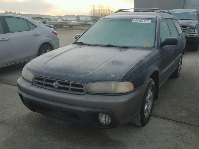 4S3BG6851T7372708 - 1996 SUBARU LEGACY OUT BLUE photo 2