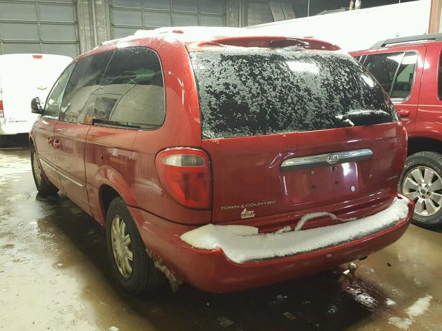 2C8GP64L44R515059 - 2004 CHRYSLER TOWN & COU RED photo 3