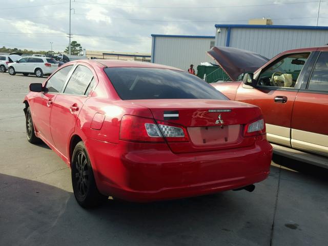 4A3AB36FX9E021690 - 2009 MITSUBISHI GALANT ES RED photo 3