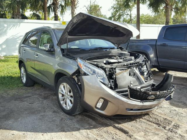 5XYKU4A78EG491810 - 2014 KIA SORENTO EX GRAY photo 1