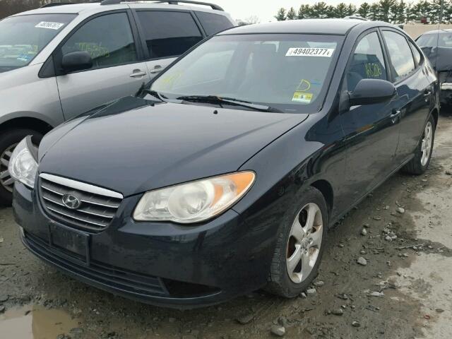 KMHDU46D57U109124 - 2007 HYUNDAI ELANTRA GL BLACK photo 2