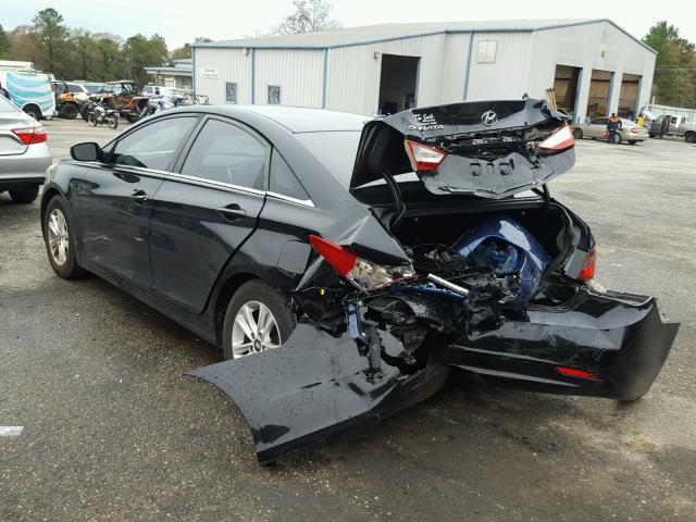 5NPEB4AC9DH724746 - 2013 HYUNDAI SONATA GLS BLACK photo 3