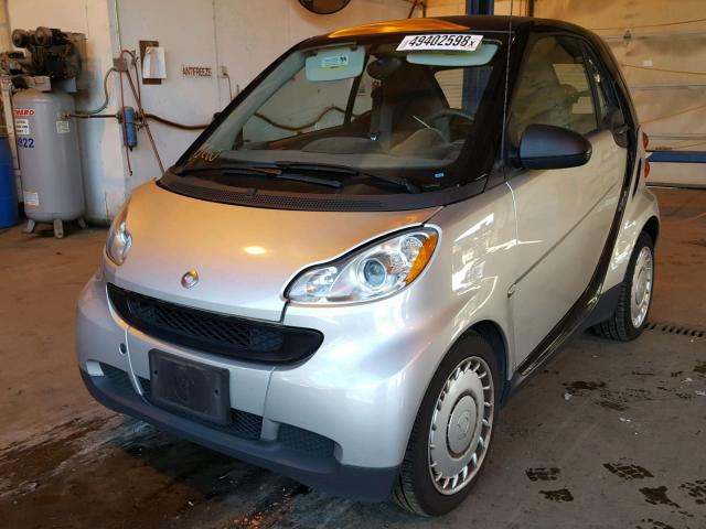 WMEEJ31X59K221175 - 2009 SMART FORTWO PUR SILVER photo 2