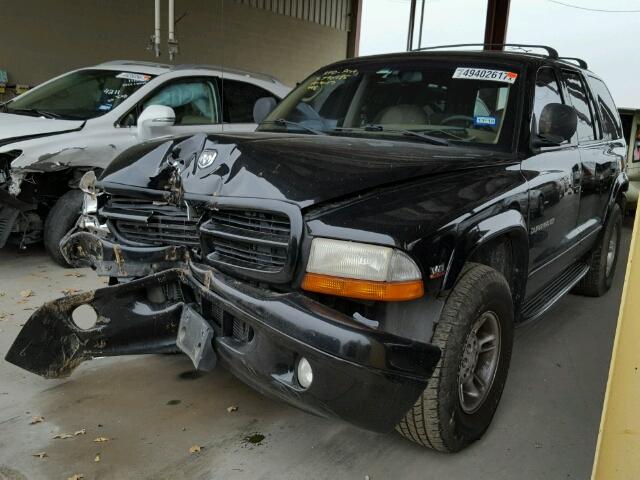 1B4HS28YXWF123763 - 1998 DODGE DURANGO BLACK photo 2