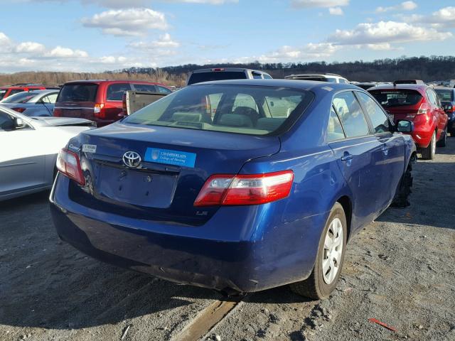 4T1BE46K97U050842 - 2007 TOYOTA CAMRY NEW BLUE photo 4