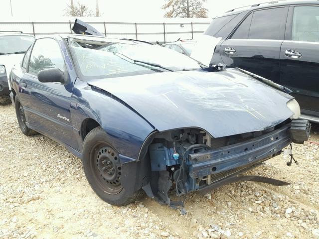 1G2JB124527107788 - 2002 PONTIAC SUNFIRE SE BLUE photo 1