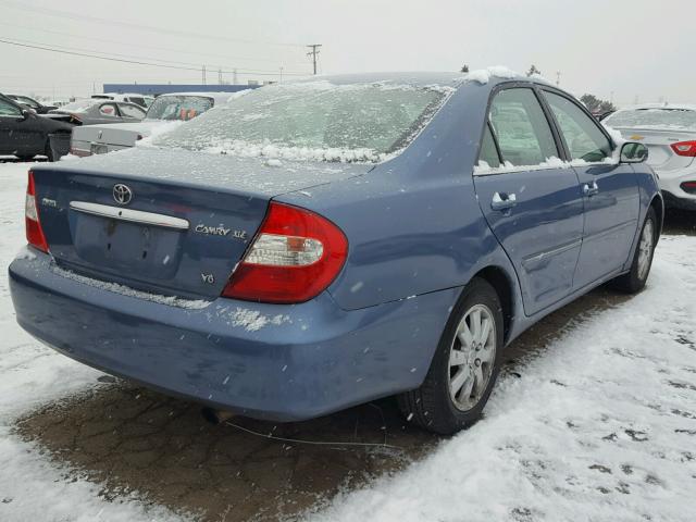 4T1BF32K43U042655 - 2003 TOYOTA CAMRY LE BLUE photo 4