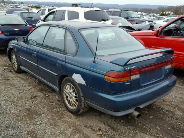 4S3BD6759X6254380 - 1999 SUBARU LEGACY GT GREEN photo 3