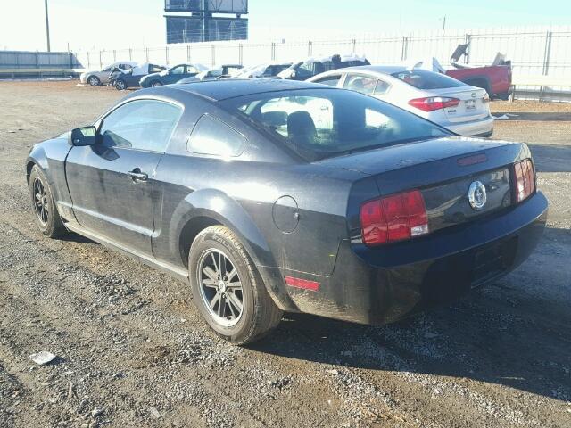 1ZVFT80N275292594 - 2007 FORD MUSTANG BLACK photo 3