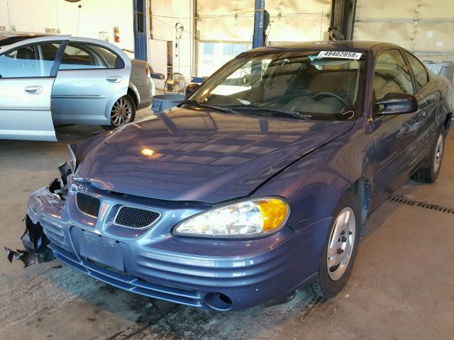1G2NE12E0XM760412 - 1999 PONTIAC GRAND AM S ლურჯი ფოტო 2