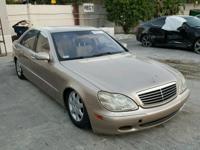 WDBNG70JX1A202485 - 2001 MERCEDES-BENZ S 430 BEIGE photo 1