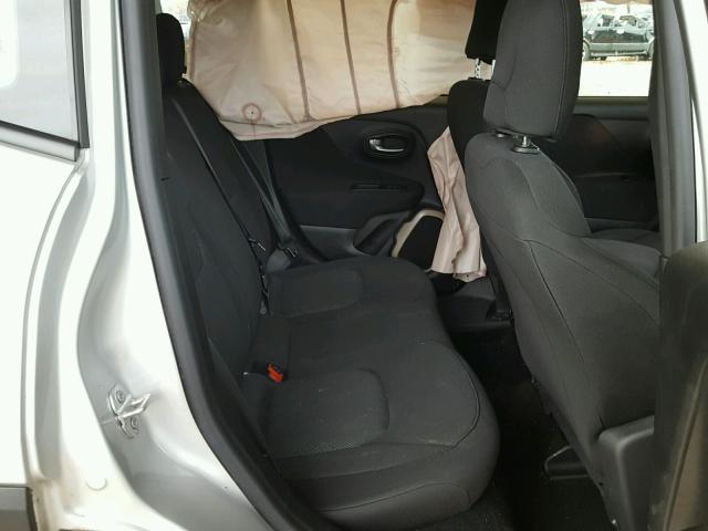 ZACCJAAT2FPB89133 - 2015 JEEP RENEGADE S ვერცხლისფერი ფოტო 6