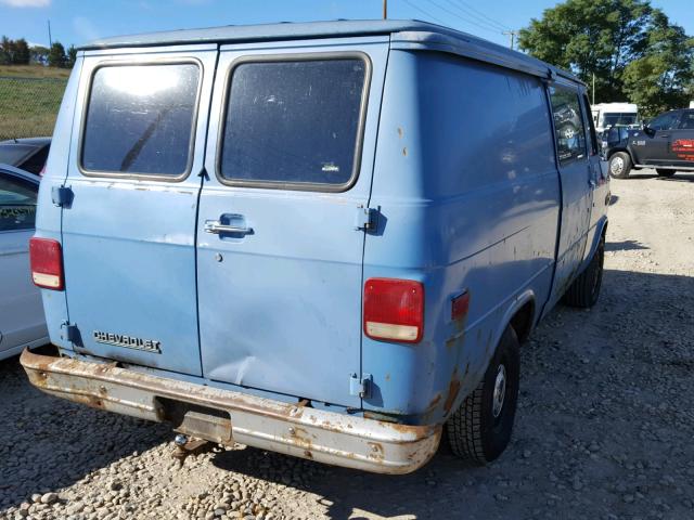 2GCEG25H8G4120640 - 1986 CHEVROLET VAN G20 BLUE photo 4