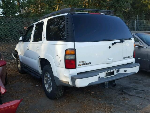 1GNEC13T95R182932 - 2005 CHEVROLET TAHOE C150 WHITE photo 3