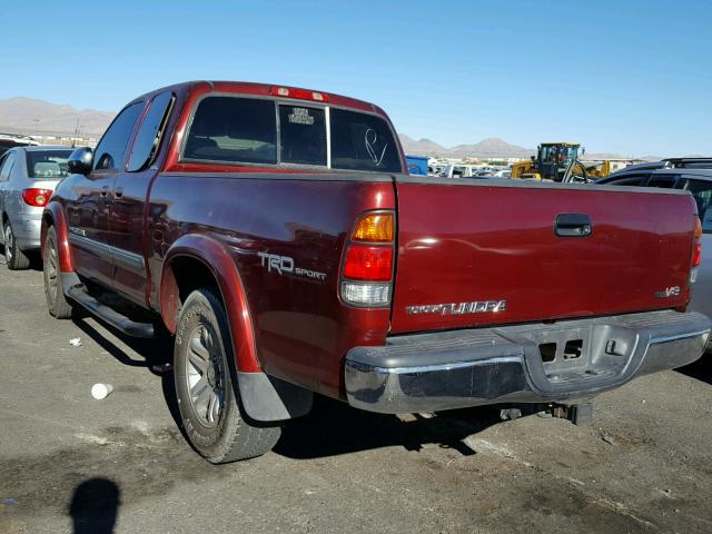 5TBRT34103S433119 - 2003 TOYOTA TUNDRA ACC RED photo 3