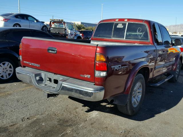 5TBRT34103S433119 - 2003 TOYOTA TUNDRA ACC RED photo 4