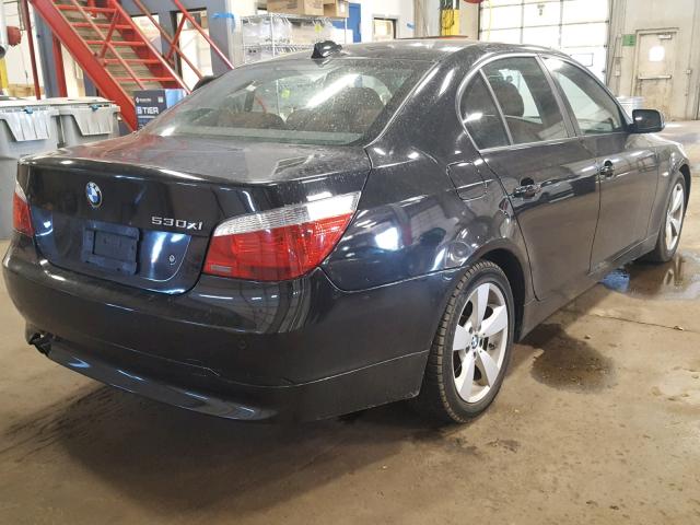 WBANF73547CU22394 - 2007 BMW 530 XI BLACK photo 4