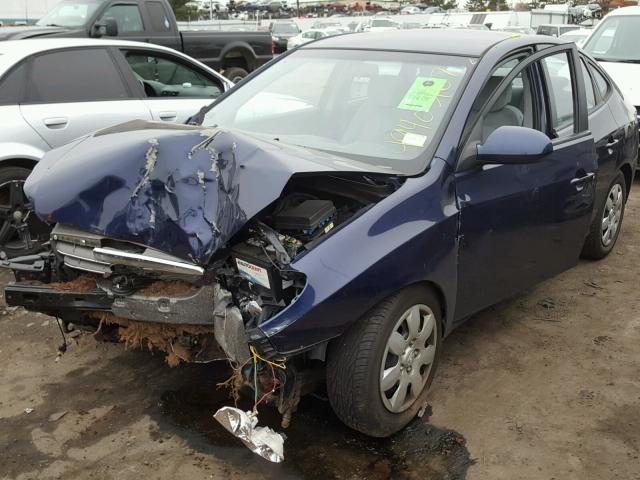 KMHDU46D88U539389 - 2008 HYUNDAI ELANTRA GL BLUE photo 2