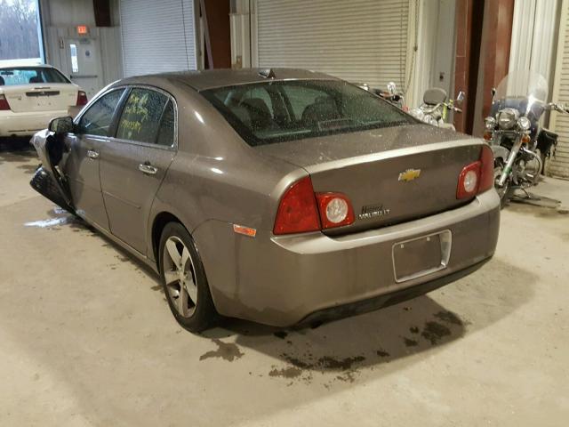 1G1ZC5E00CF134327 - 2012 CHEVROLET MALIBU 1LT ნაცრისფერი ფოტო 3