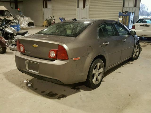 1G1ZC5E00CF134327 - 2012 CHEVROLET MALIBU 1LT ნაცრისფერი ფოტო 4