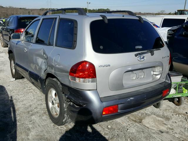 KM8SC73DX5U917840 - 2005 HYUNDAI SANTA FE G SILVER photo 3