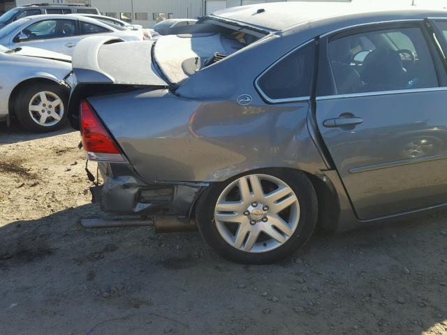 2G1WC58R779111445 - 2007 CHEVROLET IMPALA LT SILVER photo 9