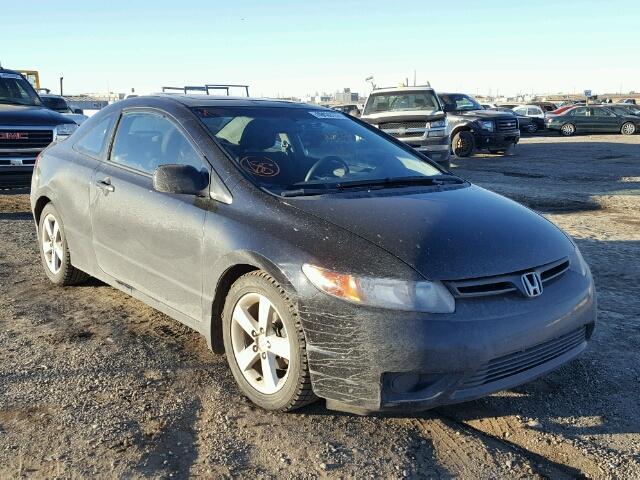 2HGFG12887H011365 - 2007 HONDA CIVIC EX BLACK photo 1