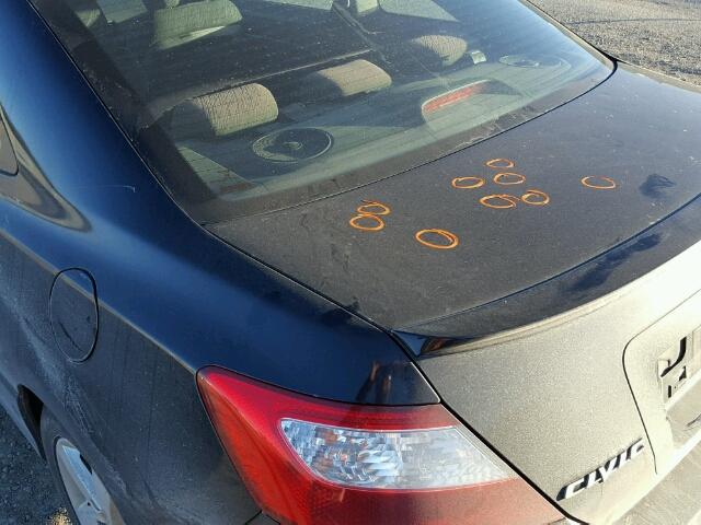 2HGFG12887H011365 - 2007 HONDA CIVIC EX BLACK photo 9