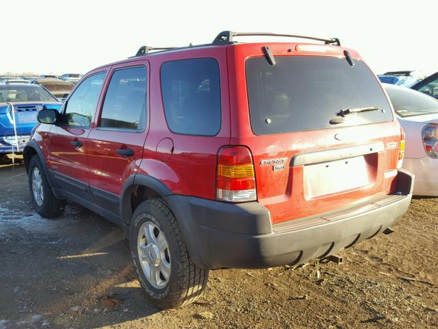 1FMCU03131KF36027 - 2001 FORD ESCAPE XLT RED photo 3