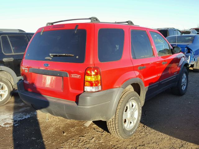 1FMCU03131KF36027 - 2001 FORD ESCAPE XLT RED photo 4